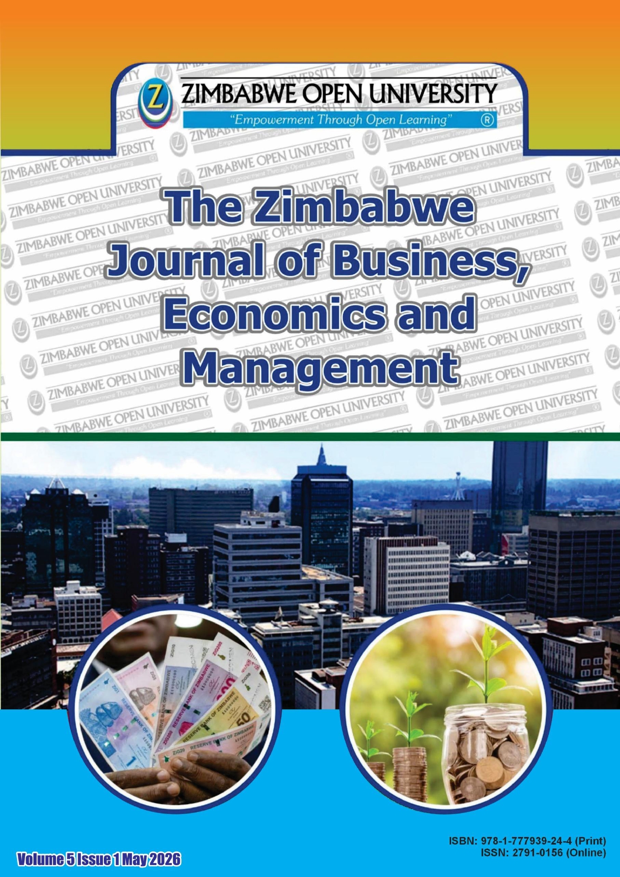 					View Vol. 5 No. 1 (2026): Zimbabwe Journal of Business, Economics and Management 
				