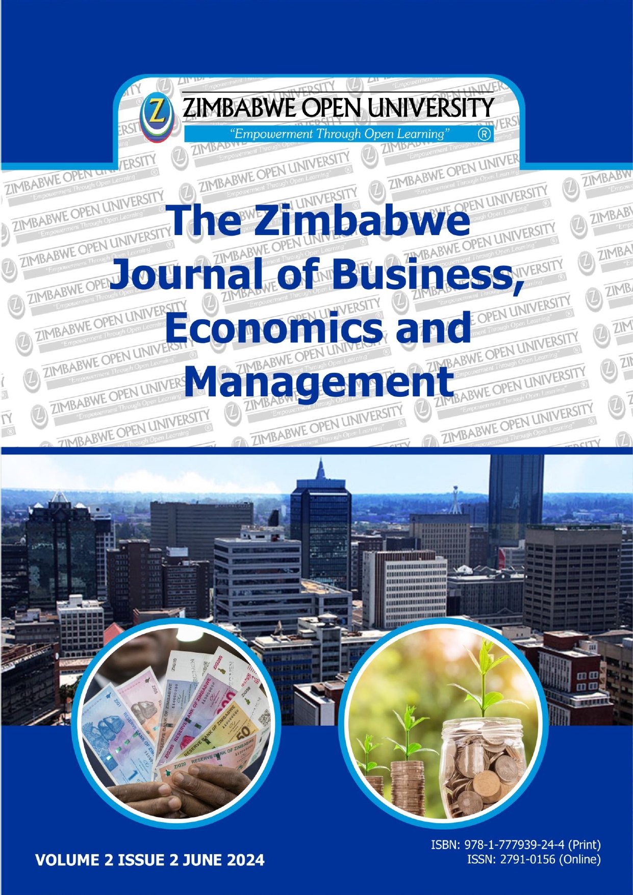 View Vol. 2 No. 2 (2024): The Zimbabwe Journal of Business, Economics and Management